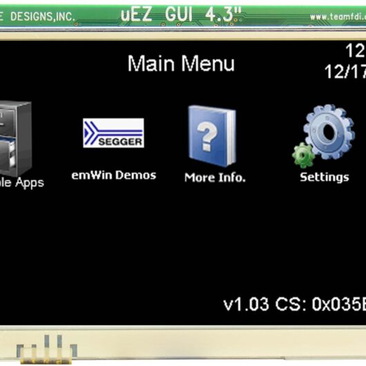 A photo of UEZGUI-1788-43WQR screen