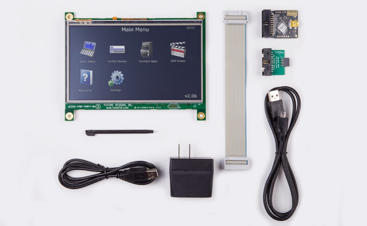 A photo of 7.0″ Resistive Touchscreen LCD GUI kit