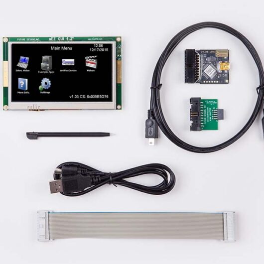 A photo of 4.3” Resistive Touchscreen LCD GUI kit