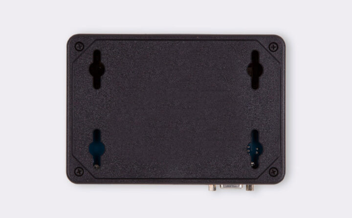 A photo of 4.3″ Resistive Touchscreen LCD GUI in a Housing from the back